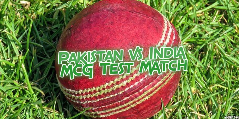 Pakistan vs India MCG