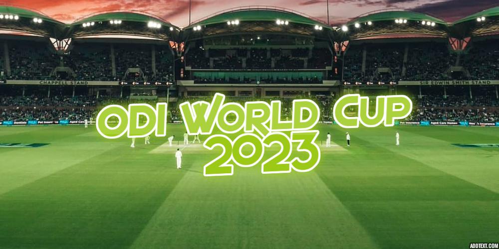 ODI World Cup 2023 odds
